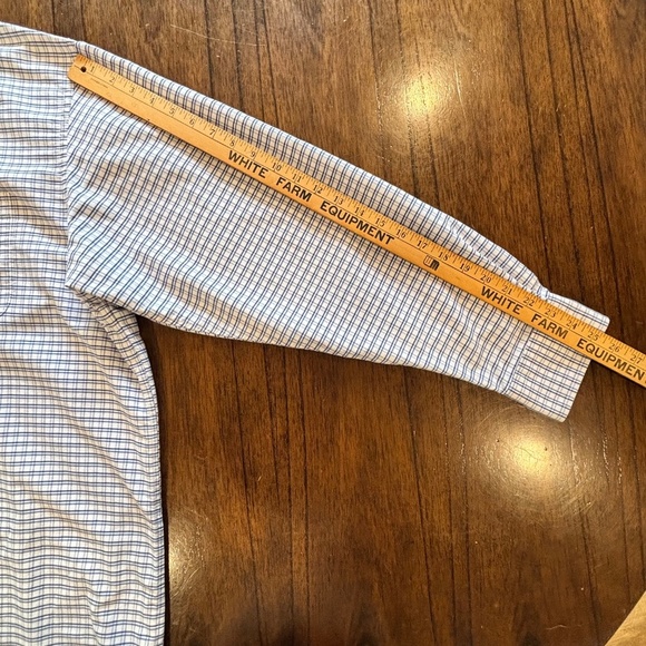 Lands' End white and blue button down shirt size 2XL Tall - Picture 13 of 14